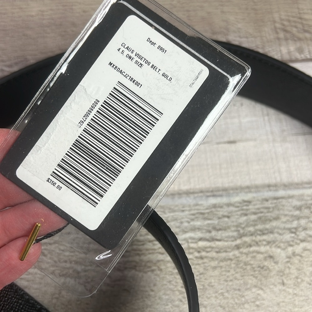 NWT MCM Claus Visetos Leather Belt - Picture 6 of 6